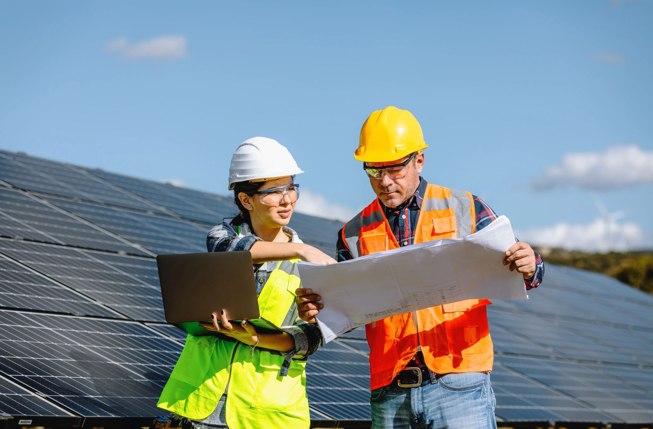 Sign installation service team